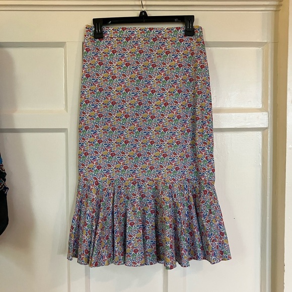 J. Crew Liberty Fabrics Floral Midi Skirt